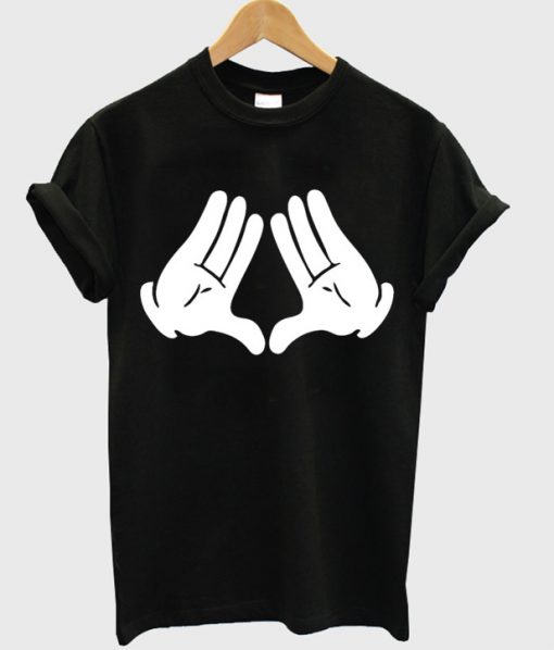 Dope Diamond Hands Design T-shirt
