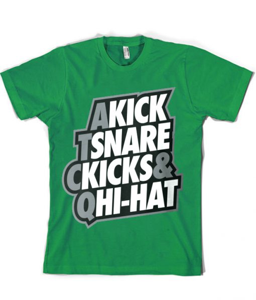 Kick, Snare, Kicks & Hi-Hat T-Shirt