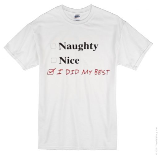 naughty nice t shirt