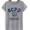 GCPD gotham city police dept t-shirt