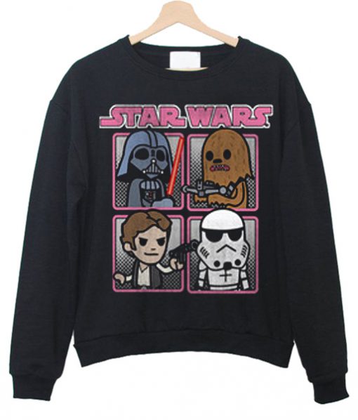 star wars cartoon cute sweatshirt