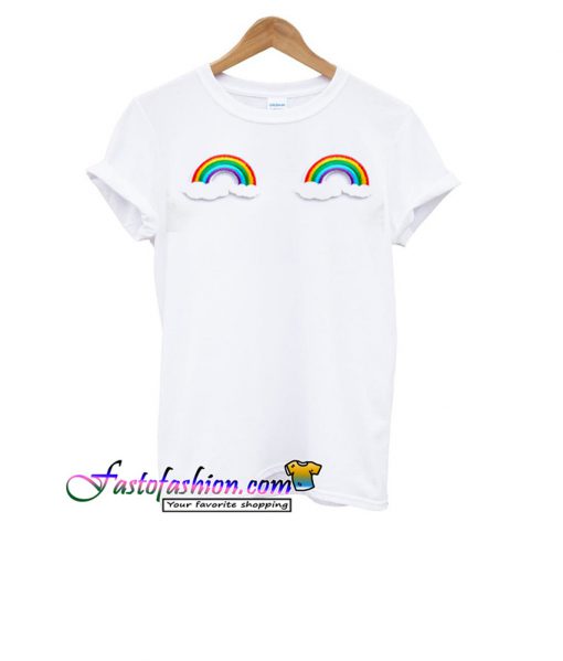 Rainbow With Clouds T-Shirt