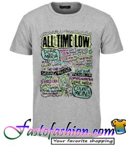 All Time Low Dear Maria T Shirt