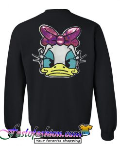 Daisy Duck face sad sweatshirt