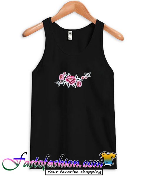 Flower Embroidered Tank Top