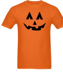 Halloween Pumpkin Face Orange tshirt