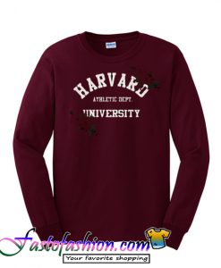 Harvard University Athletic Dept Maroon Sweatshirt