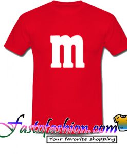 M Font T Shirt