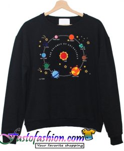 Planets Solar System And Star sweatshirt
