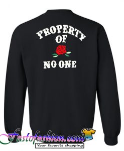 Property of No One Back Sweatshirt
