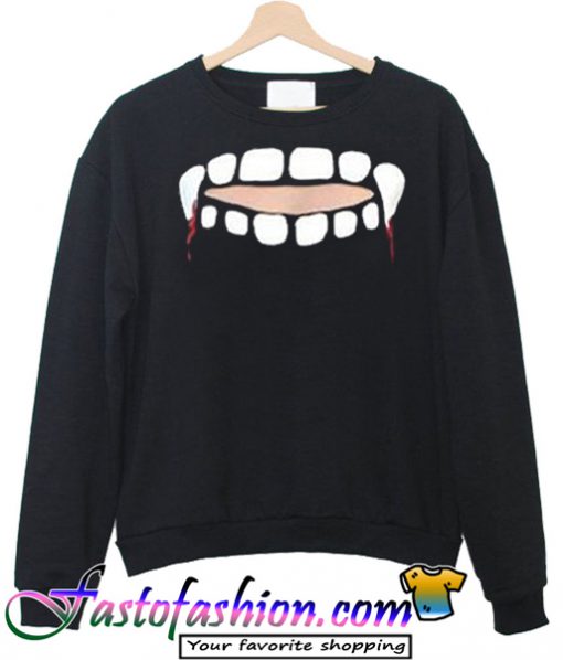 Vampire Teeth Sweatshirt