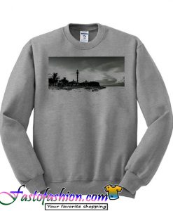 sanibel island lighthouse art sweatshirt
