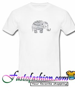 Bohemian Elephant Ringer T Shirt