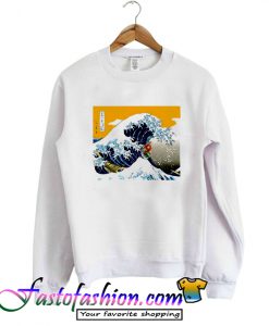 Great Wave Off Kanagawa Parody Sweatshirt
