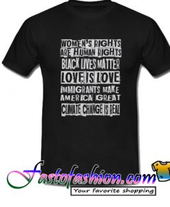 Love is Love Black Lives Matter T Shirt