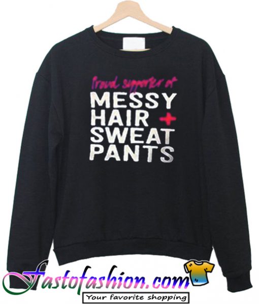 Messy Hair Plus Sweat Pants sweatshirt