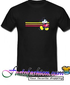 Mickey Mouse with Stripe Colors