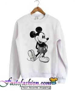Mickey mouse black and white Sweatshirt