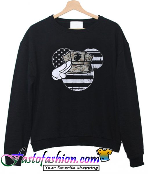 Mouse American Flag Sweatshirt