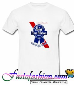 Pabst Blue Ribbon Beer Est 1844 T Shirt