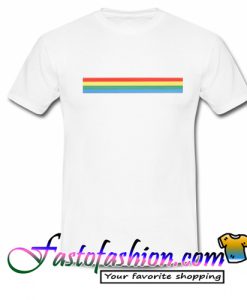 Rainbow Stripe T Shirt