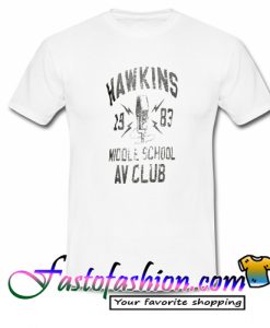 Stranger Things Hawkins AV Club T Shirt