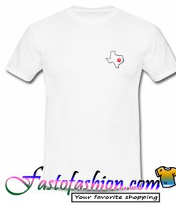 Texas Outline Map T Shirt