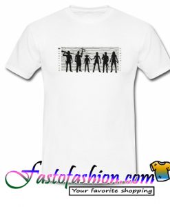 The Walking Dead The Usual Dead Police Lineup T Shirt