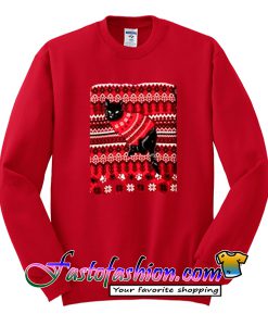 Cat Themed Christmas Sweatshirt