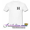 H Font T Shirt
