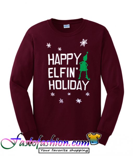 Happy Elfin Holiday Sweatshirt