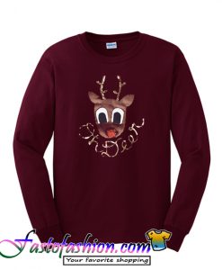 Oh Deer Print Sweatshirt
