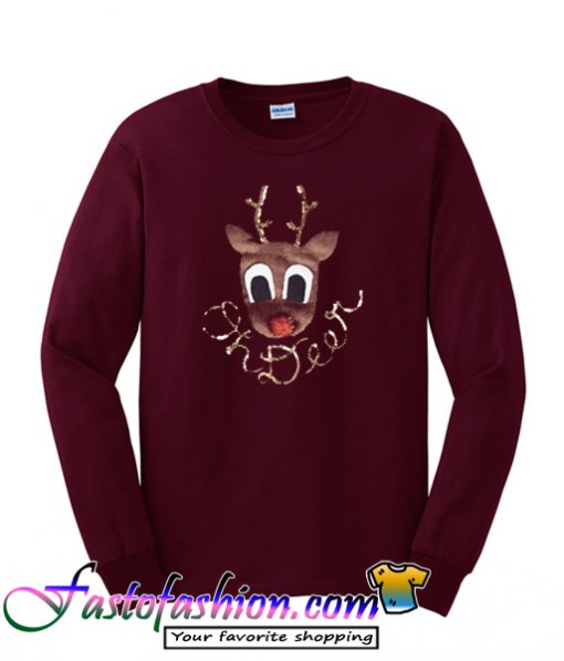 Oh Deer Print Sweatshirt
