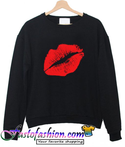 White Lips Sweatshirt