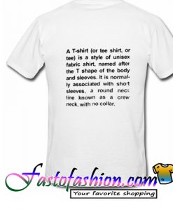 A T Shirt Definition T Shirt