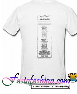 Ariana Grande The Honeymoon World Tour 2015 T Shirt