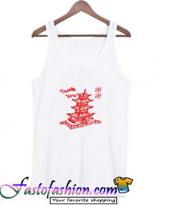 Chinese Thank You Tank Top