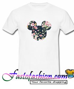 Mickey Mouse Floral T Shirt