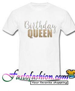 Birthday Queen Bling Bling T Shirt