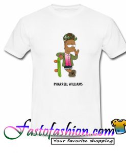 Pharrell Williams & Bart Simpson T Shirt