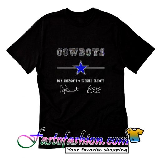 Cowboys Dar Prescott and Azekiel T Shirt