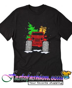 Jeep Christmas Gift And Tree T Shirt