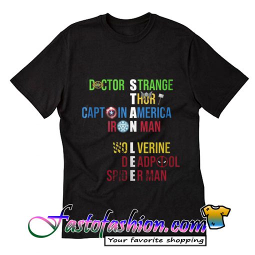 Stan Lee Doctor Strange Thor Captain T-Shirt