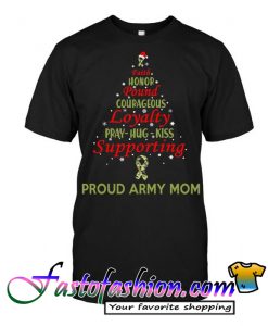 Army Mom - Christmas Tree T Shirt