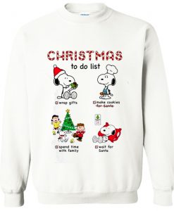 Christmas to do list snoopy Sweatshirt