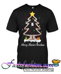 Marine Corps - Merry Christmas Tree T Shirt
