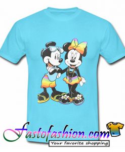 Mickey & Minnie Graphic Tie-Dye T Shirt