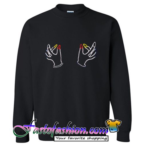 Twin Hand Boobs Sweatshirt