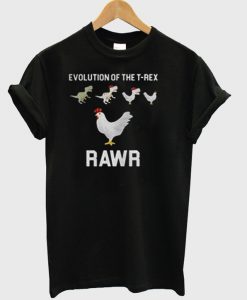 Evolution of the T-rex Rawr T shirt SU