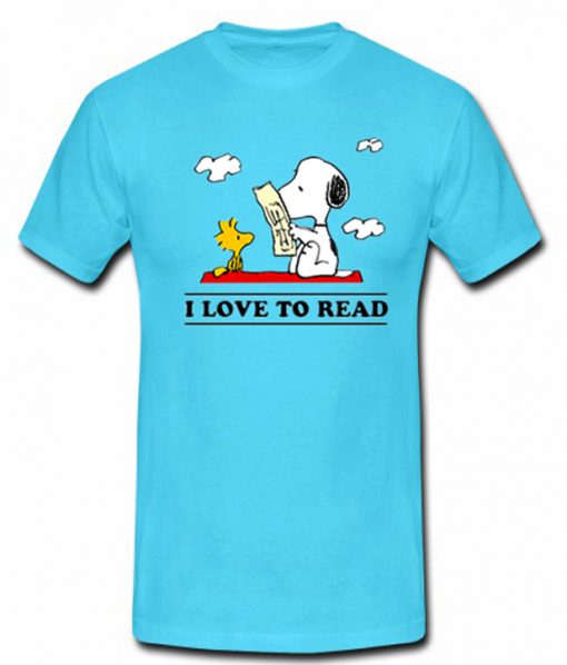 I Love To Read Snoopy T shirt